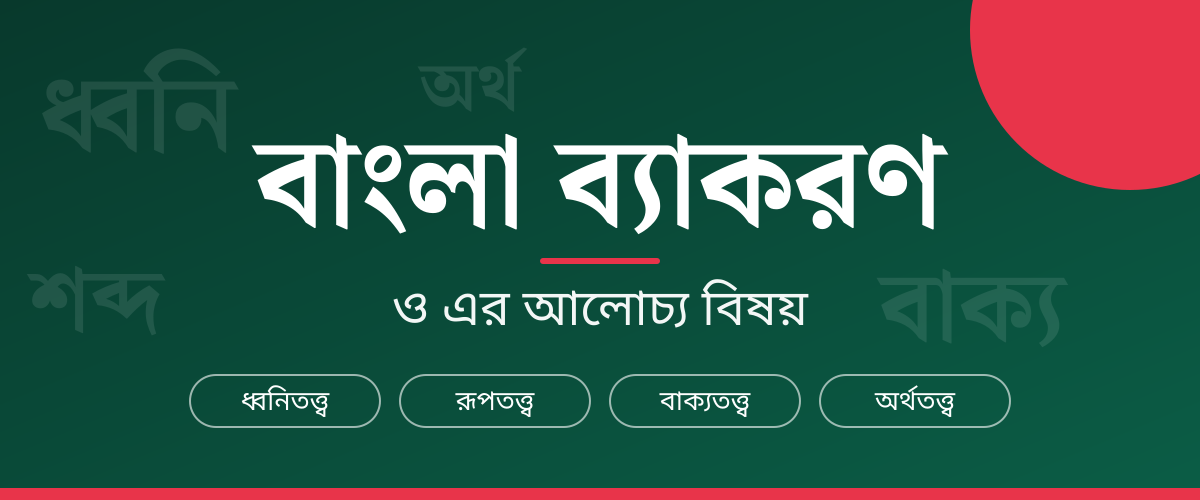 বাংলা ব্যাকরণ ও এর আলোচ্য বিষয়